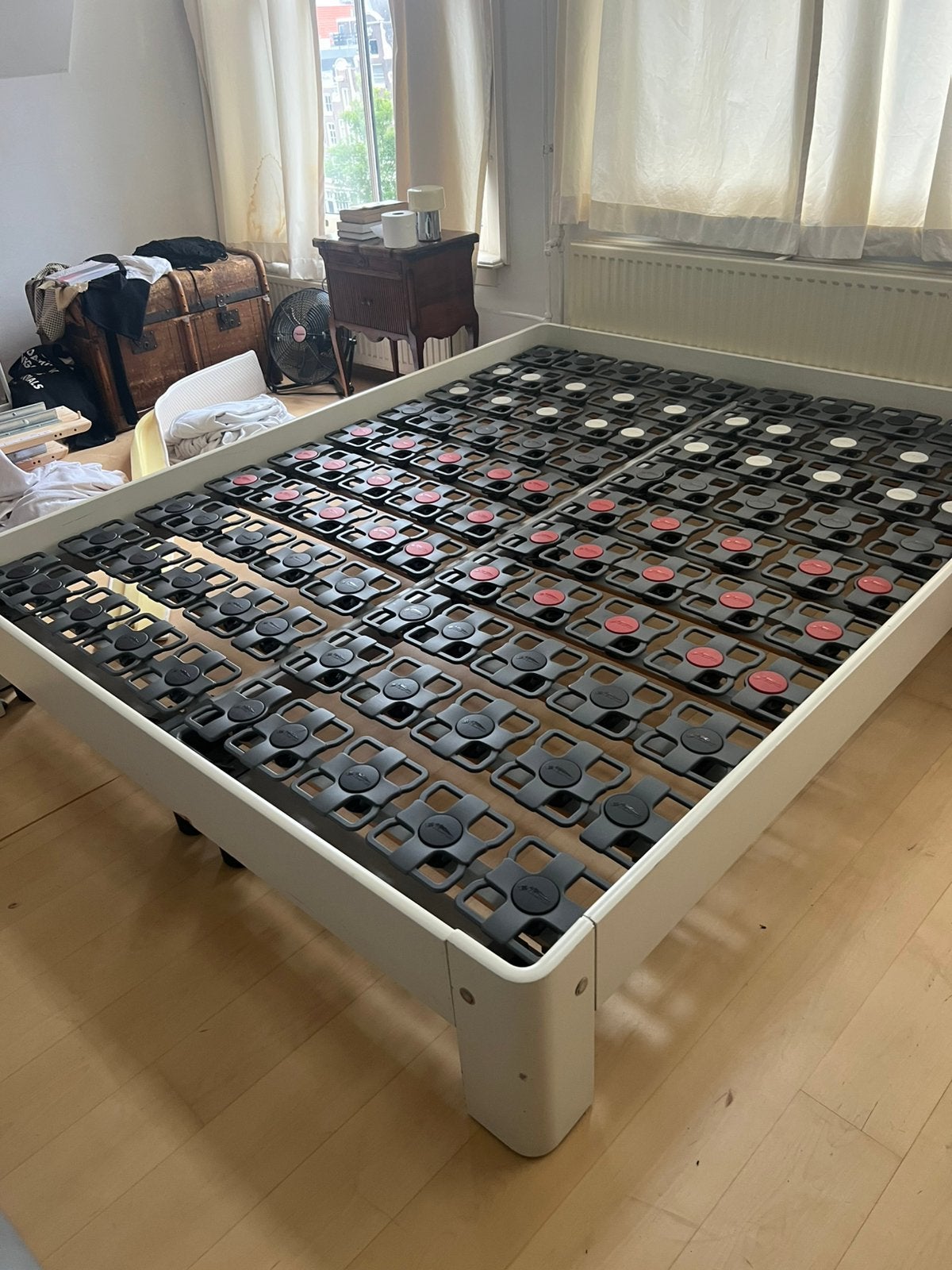 Auping bed 180 x200 gratis, Ophalen, Gebruikt, Wit, Tweepersoons