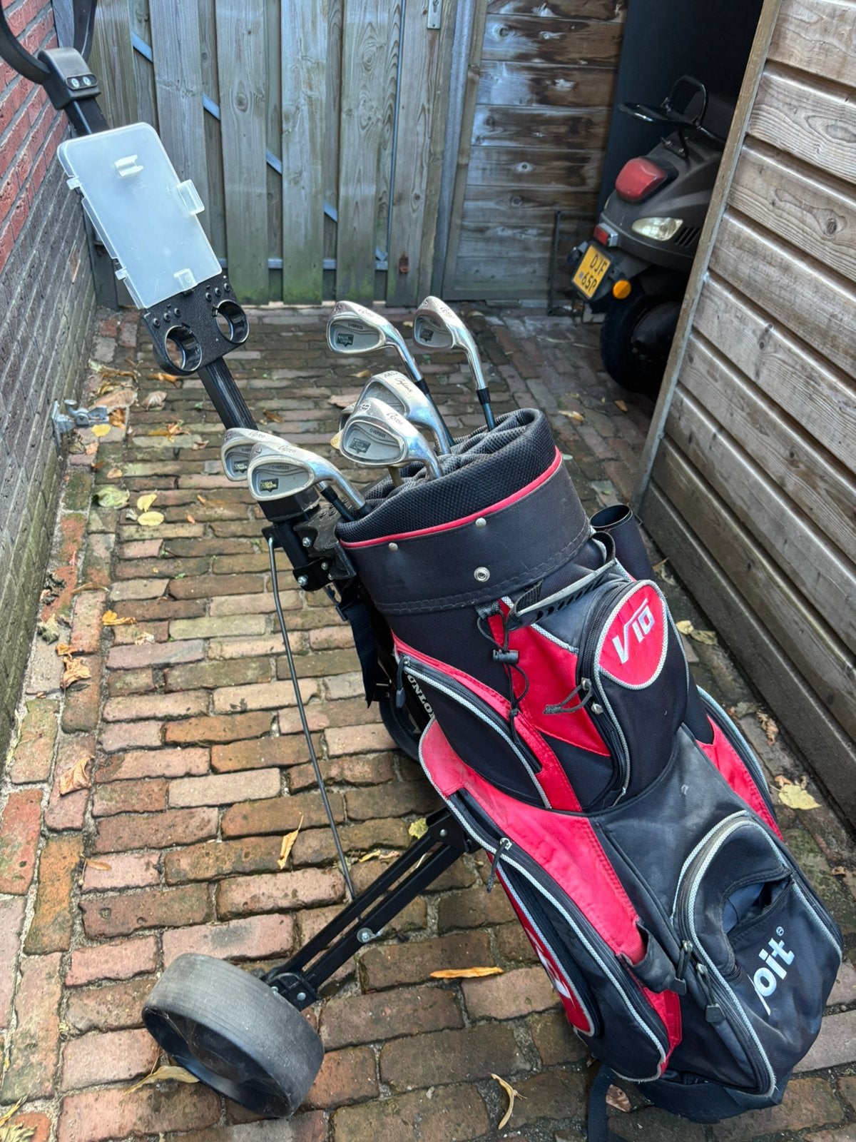 Golfset met trolley, Ophalen, Gebruikt, Set