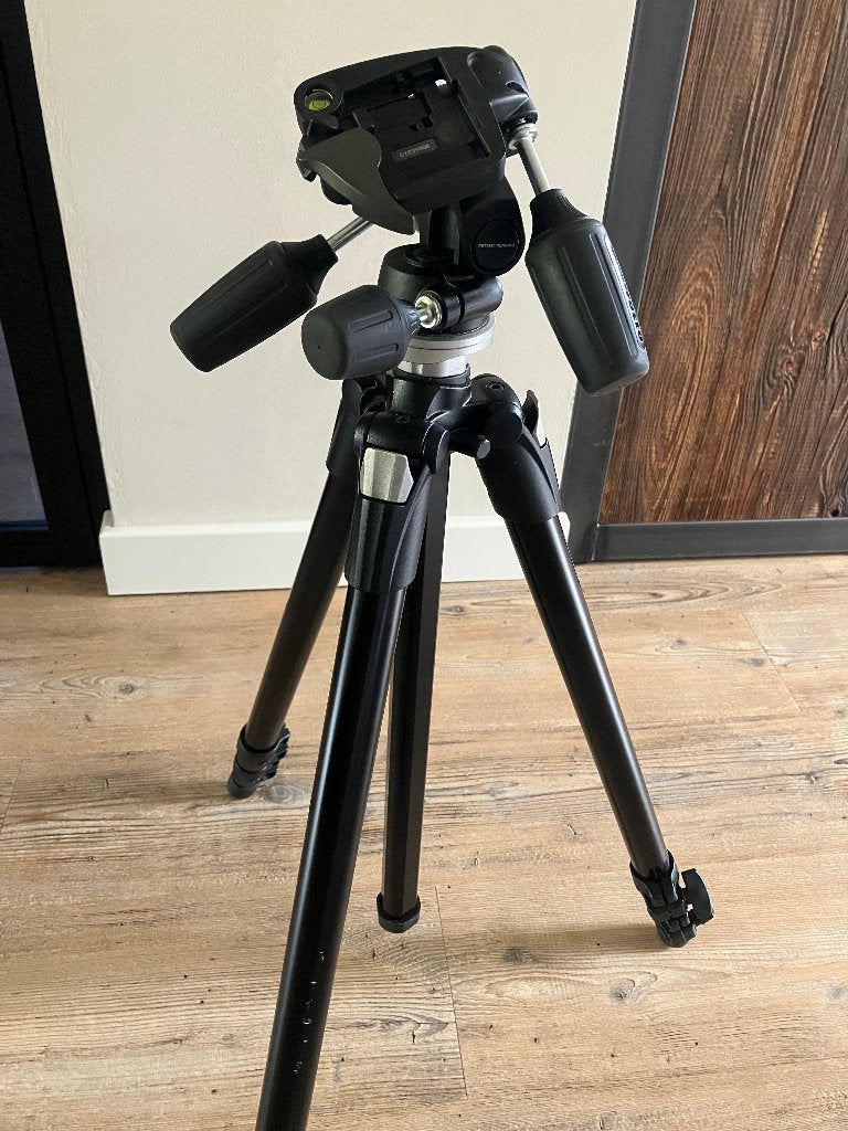 Statief Manfrotto, Ophalen, 3-assige stabilisatie, Gebruikt, Driepoot