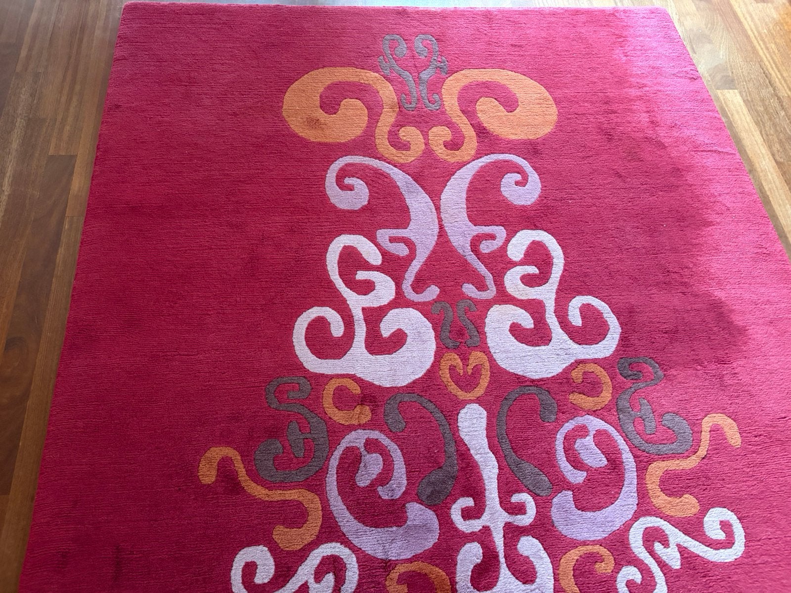 100% dik wollen vloerkleed, design, Ophalen, Paars, 150 tot 200 cm, 200 cm of meer