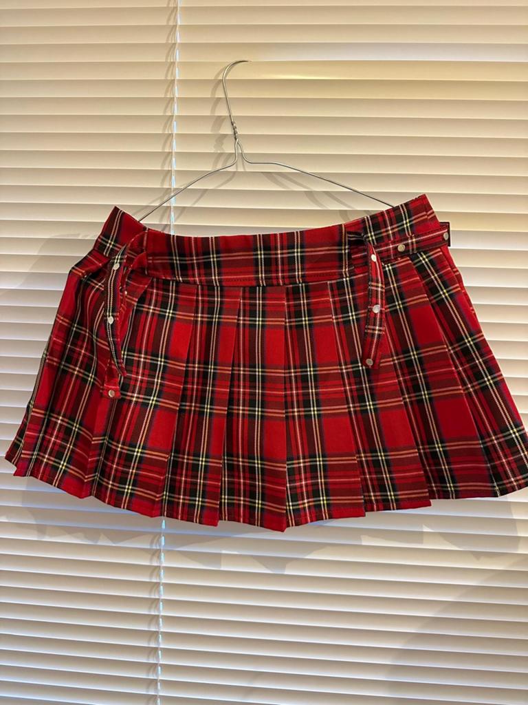 Rok. Schotse stijl. Rood. S, Ophalen of Verzenden, Zo goed als nieuw, Maat 36 (S), Boven de knie