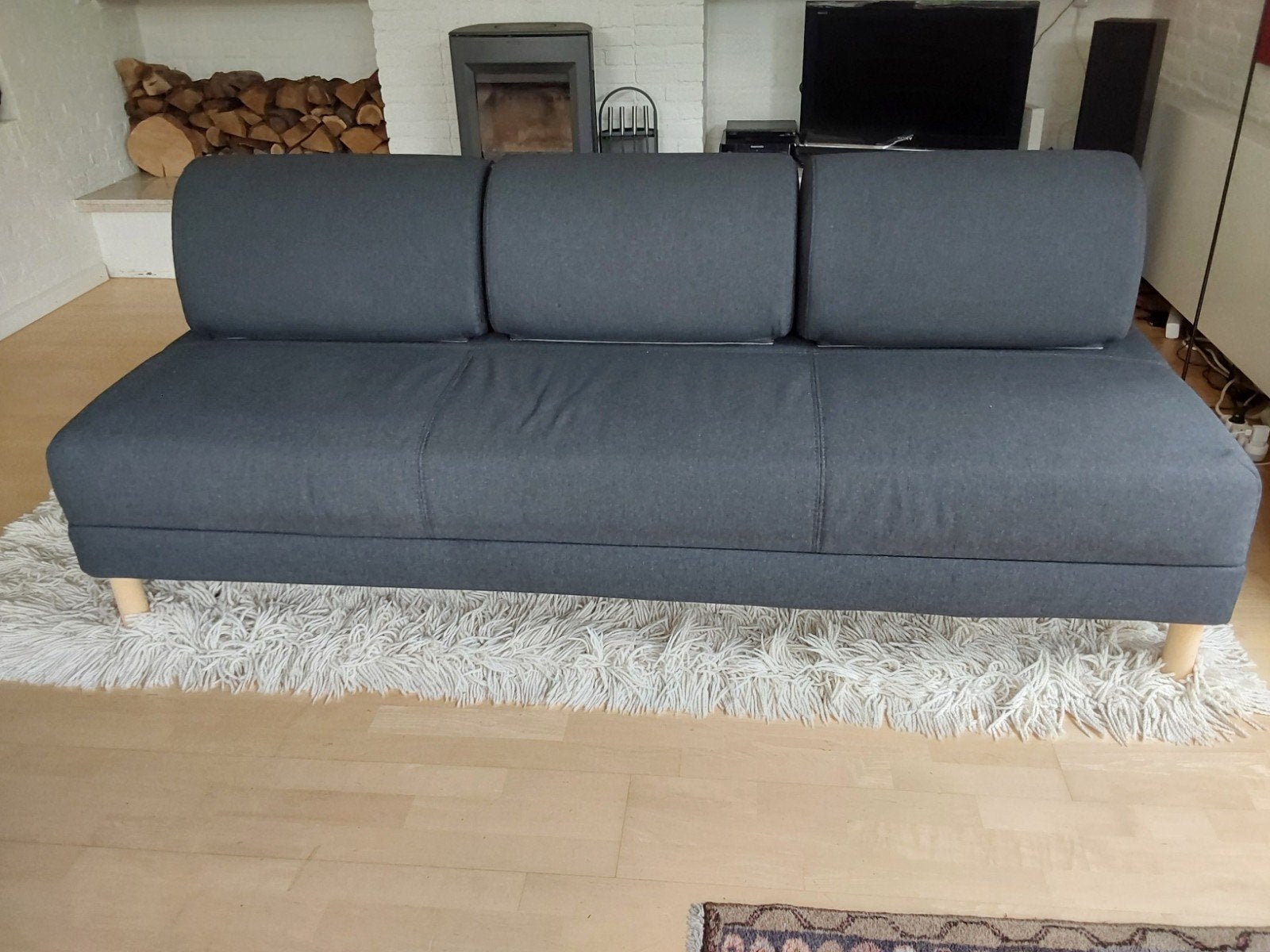 anthracietkleurig daybed met bergruimte  45x120x200 cm, Huis en Inrichting, Ophalen, Gebruikt, Creatief, Minder dan 150 cm