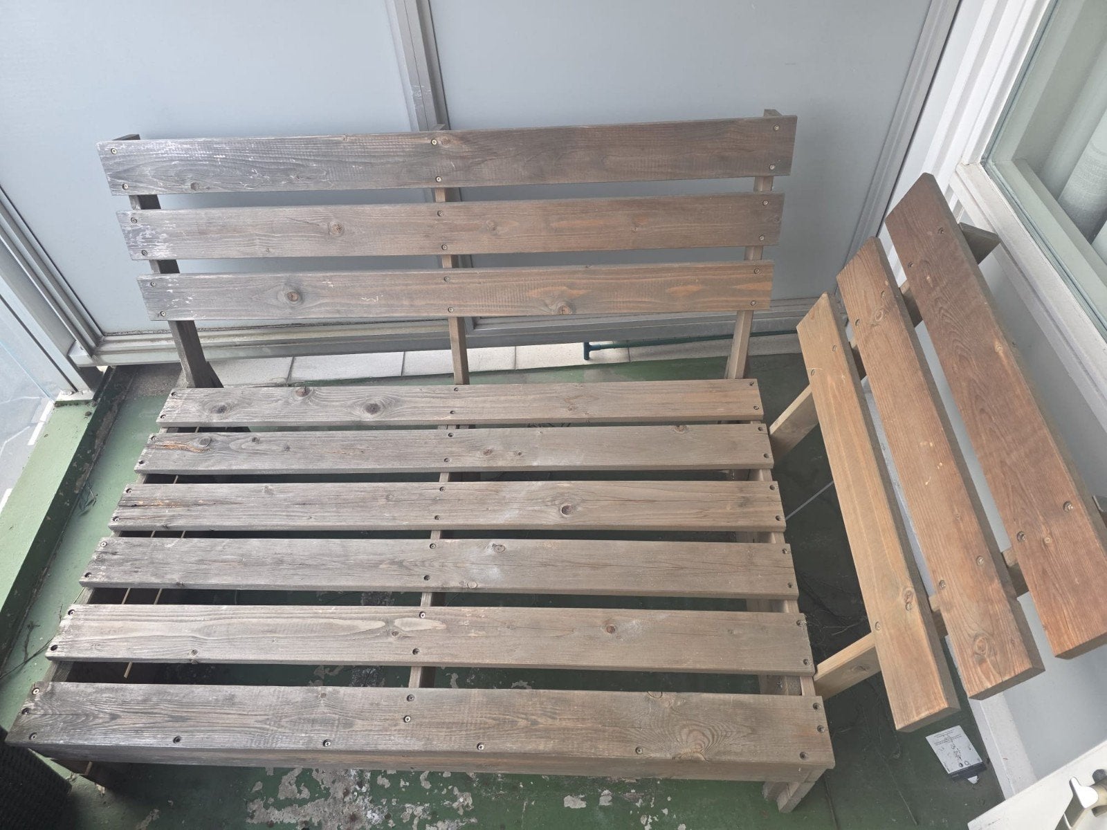 Houten tuinbank, Ophalen, Gebruikt, Hout