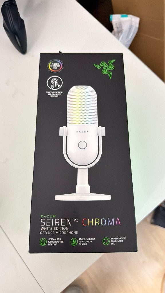 Razer Seiren V3 Chroma, Ophalen of Verzenden, Zo goed als nieuw, Studiomicrofoon