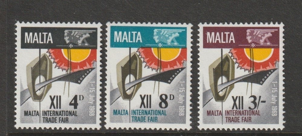 TSS Kavel 340126 Malta   pf minr 373-375, Ophalen, Malta, Postfris