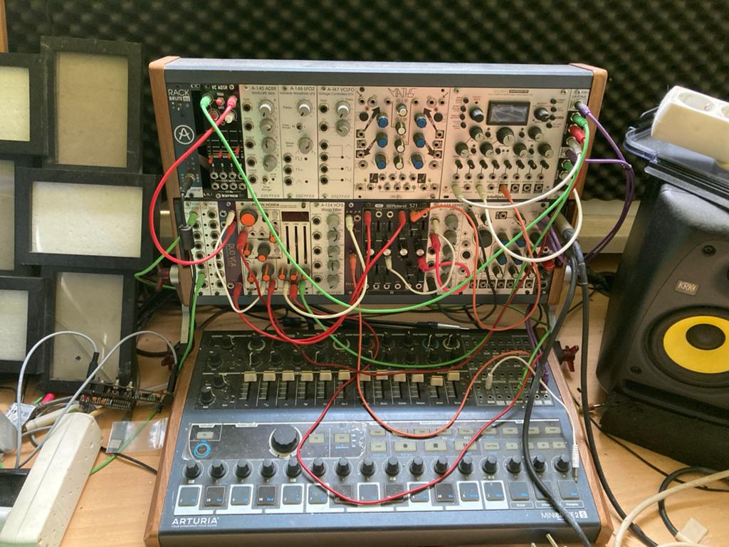 Arturia MiniBrute 2S met Eurorack Modules, Muziek en Instrumenten, Synthesizers, Overige merken, Gebruikt, Met midi-aansluiting