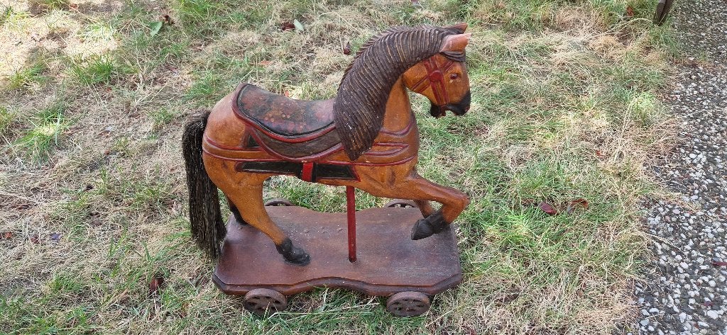 Houten paard, Ophalen, Gebruikt