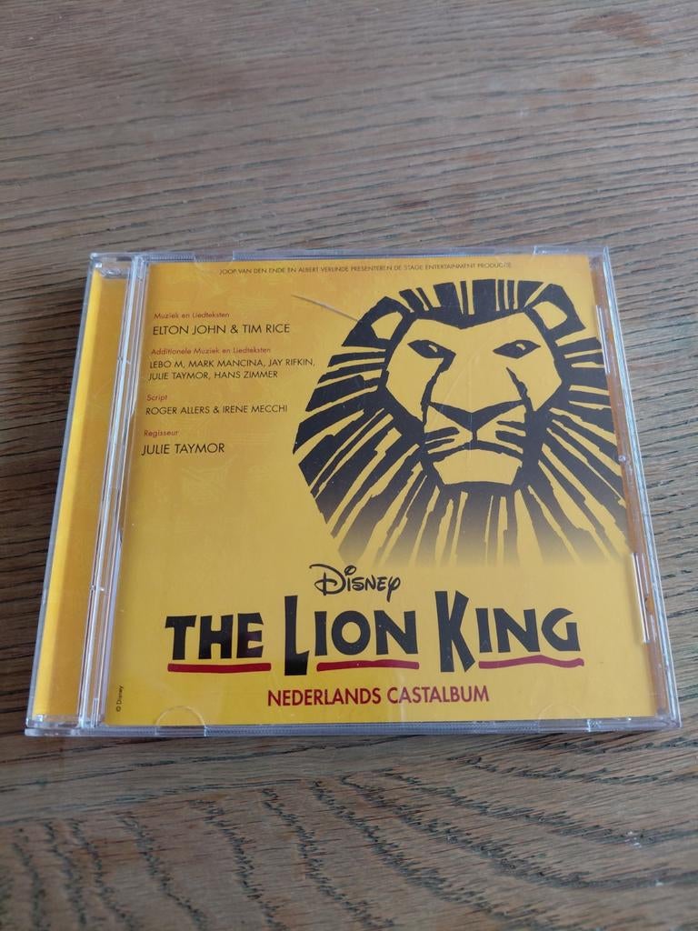 The Lion King Nederlands castalbum Disney cd., Cd's en Dvd's, Cd's | Filmmuziek en Soundtracks, Ophalen of Verzenden, Zo goed als nieuw