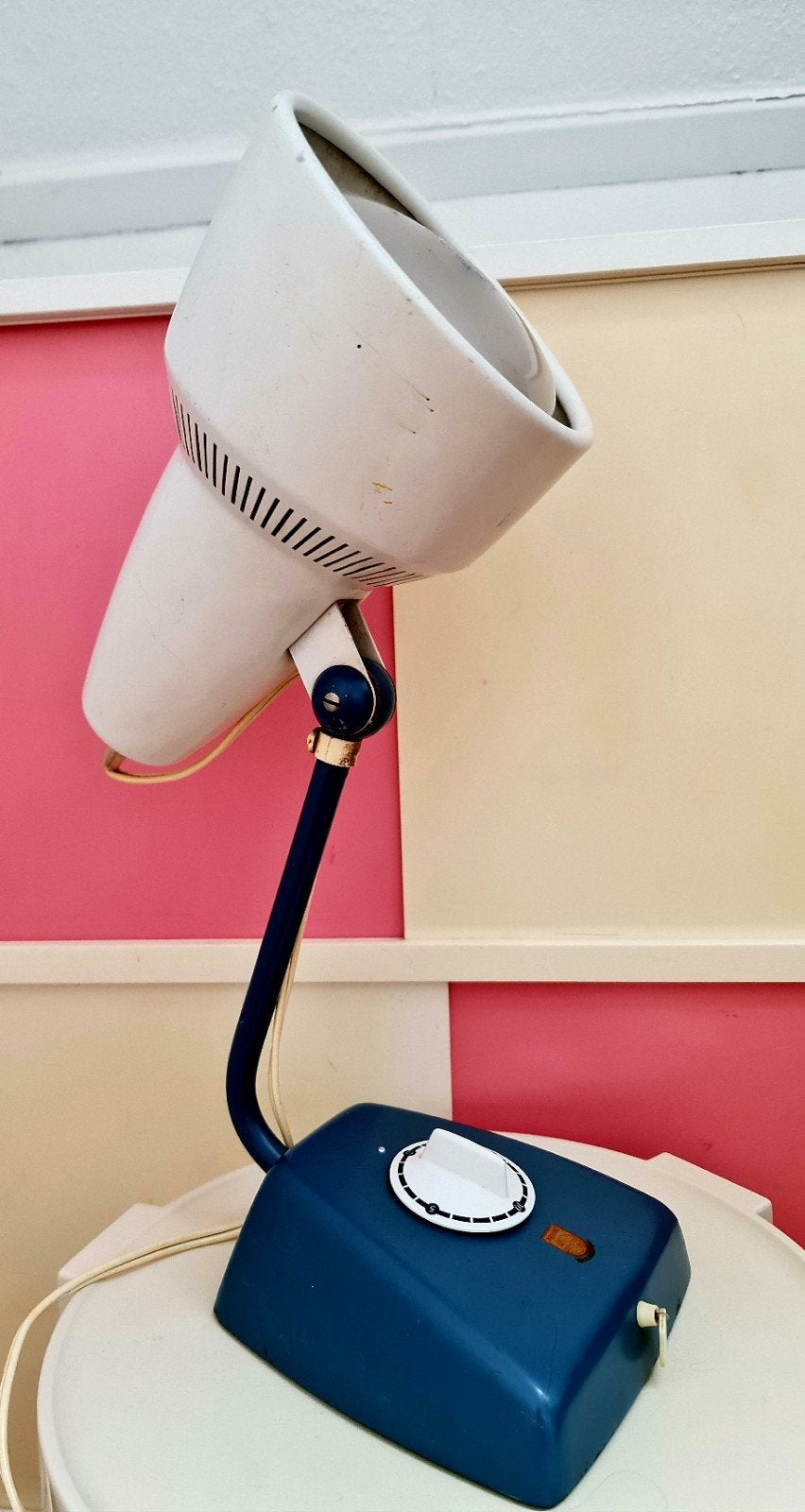Philips warmtelamp ontwerp Charlotte Perriand jaren 60, Ophalen