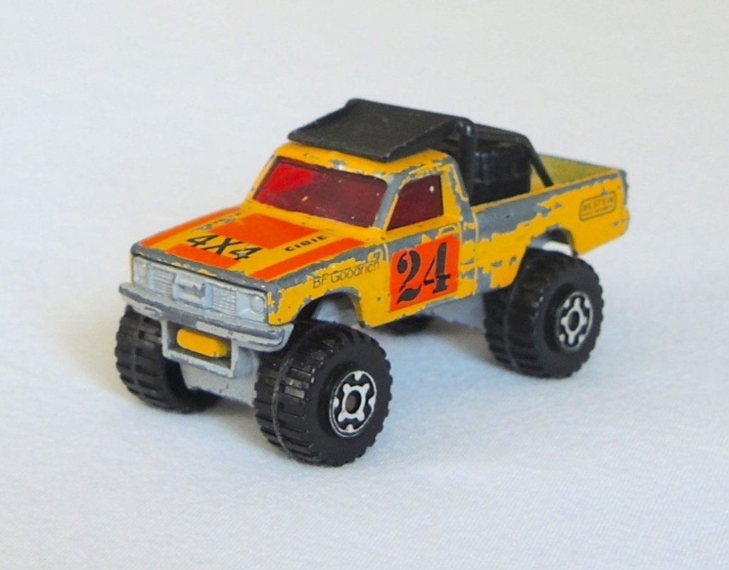 Matchbox nr. MB-63 - 4x4 Open Back Truck, Ophalen of Verzenden, Gebruikt, Auto