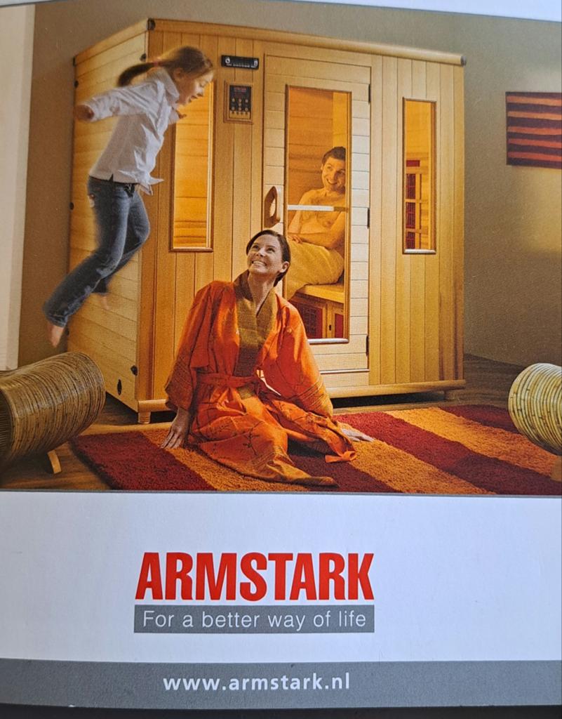 Armstark Infrarood Sauna - Z.g.a.n. en reeds gedemonteerd, Armstark, Onbekend, Complete sauna, Ophalen of Verzenden