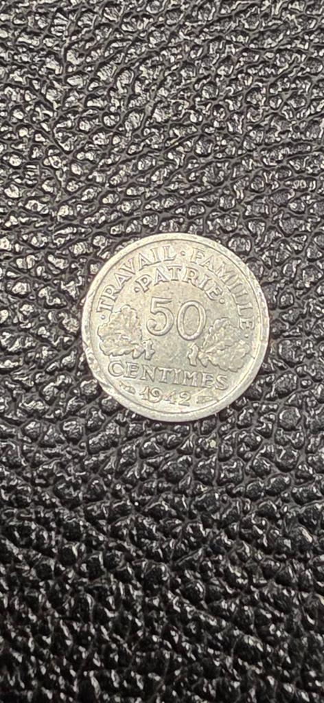 Frankrijk 50 centieme 1942, Ophalen of Verzenden