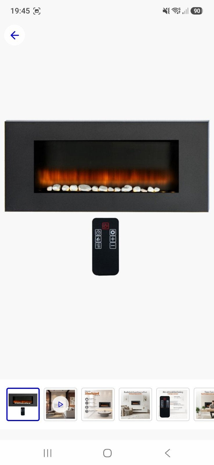 Classic Fire Sfeerhaard Elektrisch Vancouver, Huis en Inrichting, Haarden, Ophalen, Vrijstaande haard, Elektrische haard