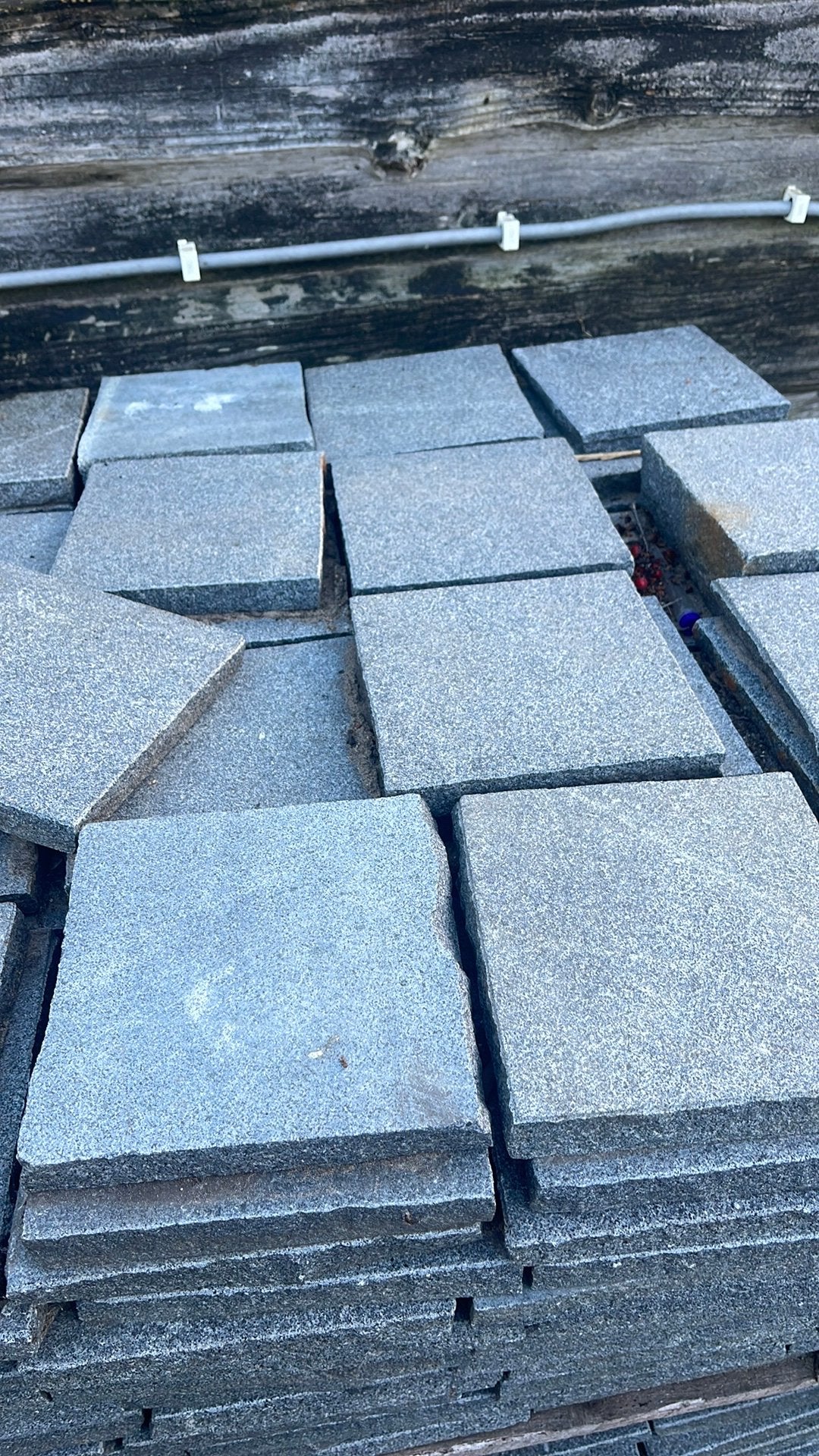 Graniet tegel 20 x 20 x 3 cm, Ophalen, Gebruikt, Steen of Klei, 15 m² of meer