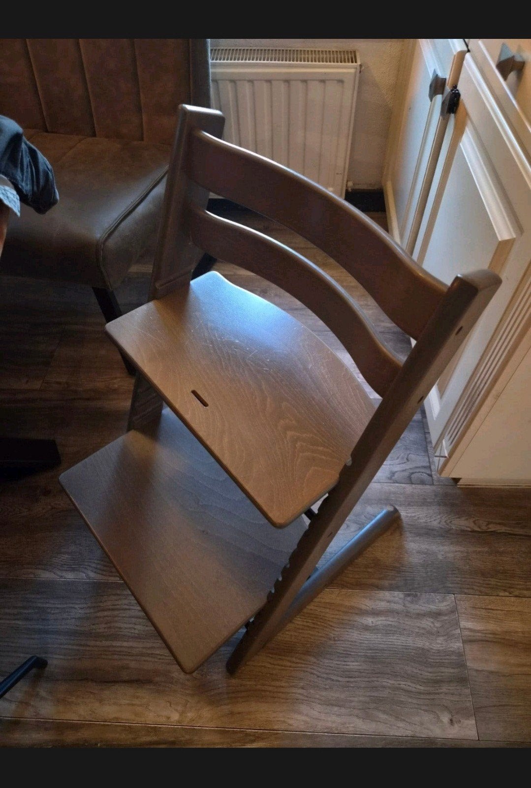 stokke tripp trapp grijs, Ophalen, Zo goed als nieuw, Meegroeistoel