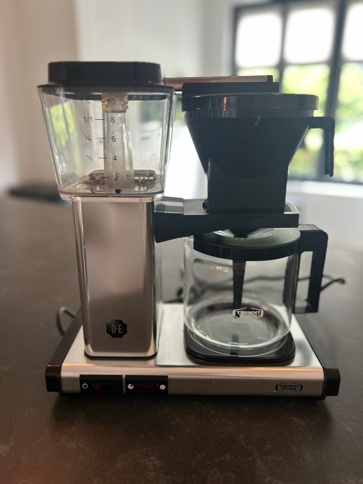 Douwe Egberts Moccamaster Technivorm Koffiezetapparaat, 10 kopjes of meer, Koffiemachine, Gemalen koffie, Ophalen of Verzenden