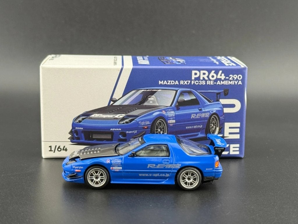 Mazda RX7 FC3S RE-Amemiya van Pop Race 1/64 #290, Ophalen of Verzenden, Nieuw, Auto