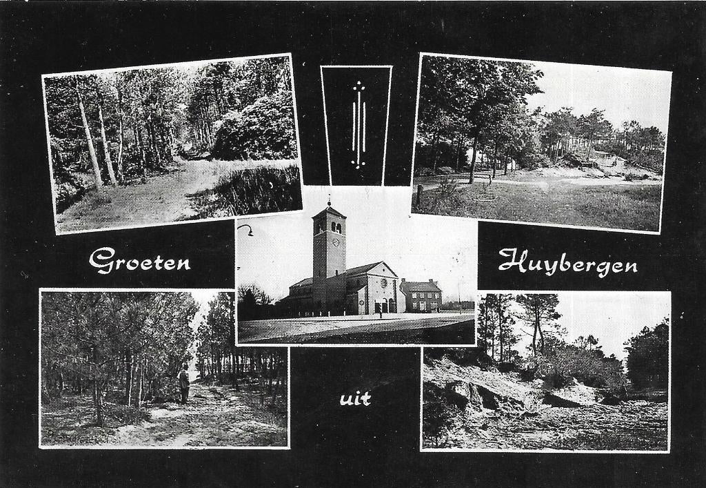 AK Huijbergen - Groeten uit Huybergen, Verzamelen, Verzenden, 1960 tot 1980, Ongelopen, Noord-Brabant