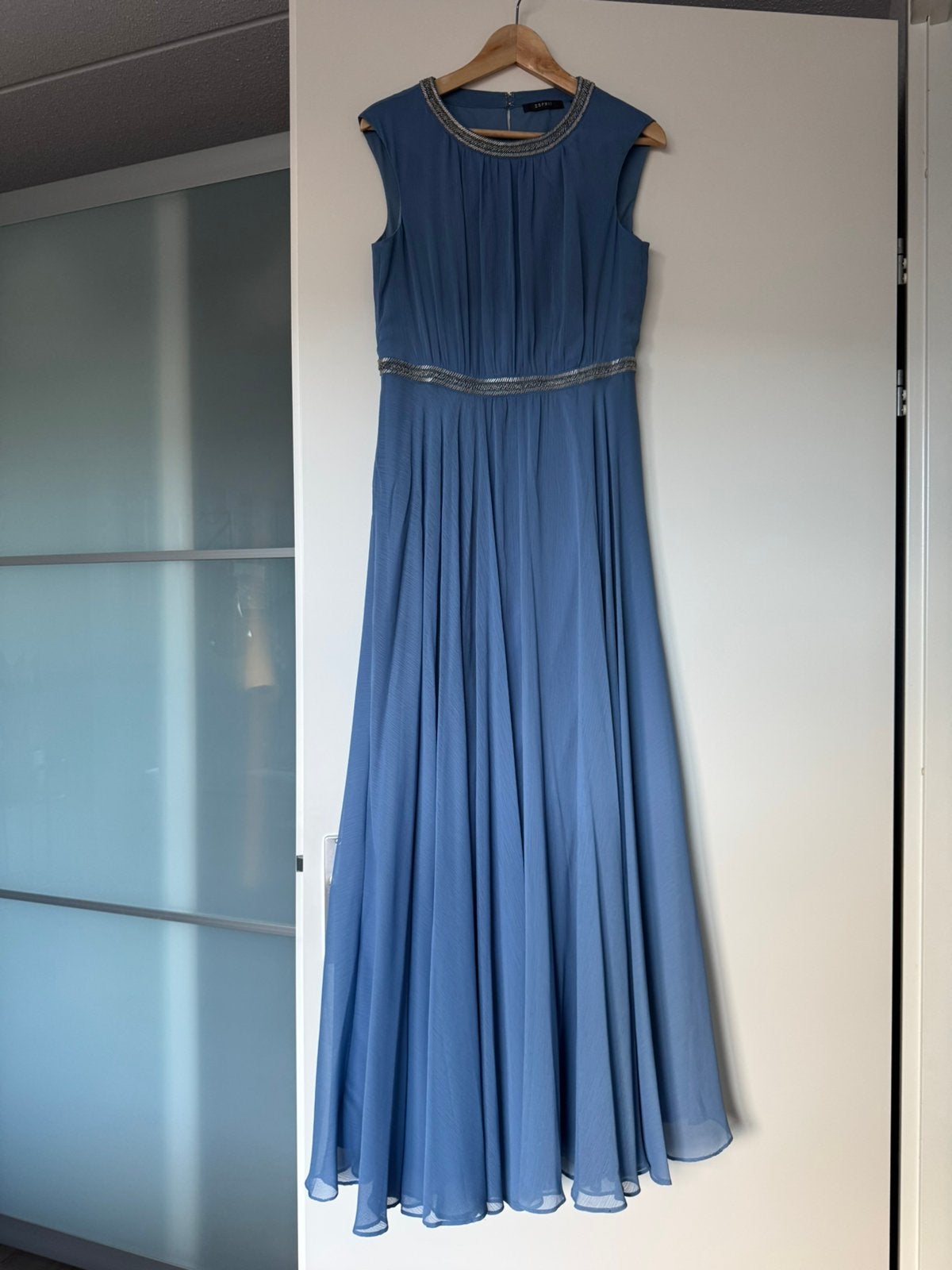 Galajurk / avondjurk maat 42, Galajurk, Blauw, Maat 42/44 (L), Ophalen of Verzenden