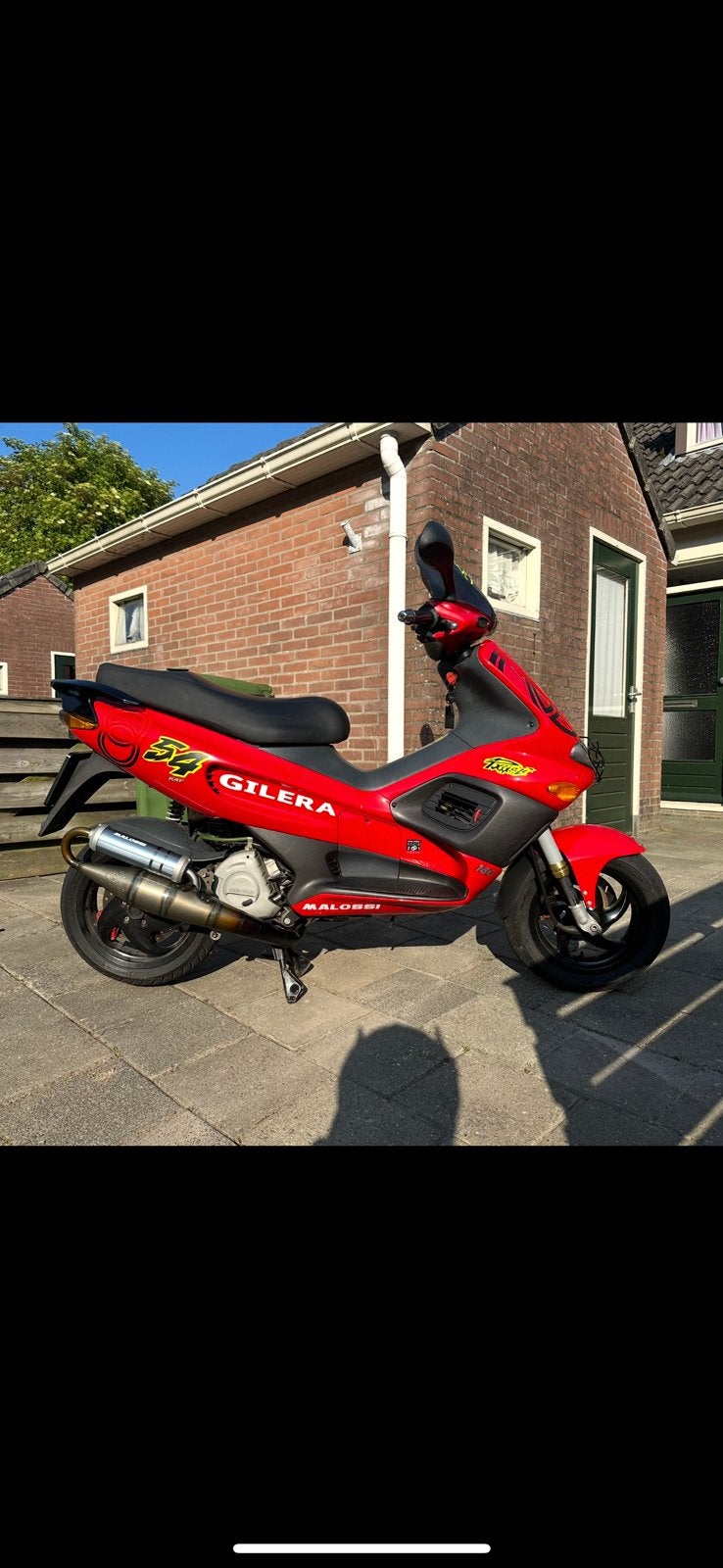 Gilera runner kappenset pogialli 50 125 180 rood fx fxr sp, Motoren, Tuning en Styling, Ophalen
