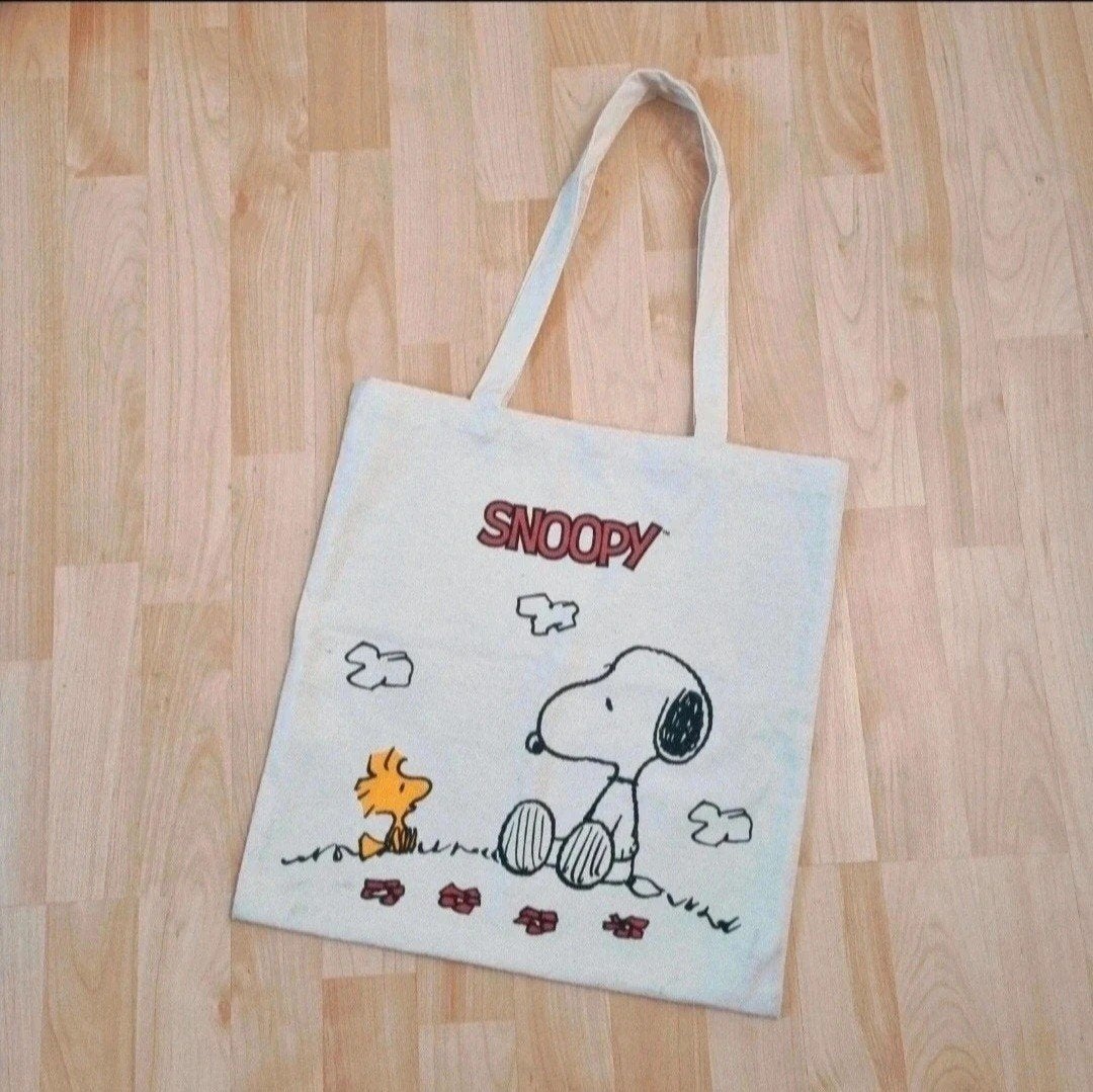 Snoopy peanuts canvas tas bag, Ophalen of Verzenden