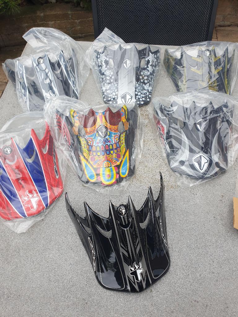 7 Bmx helmkleppen voor THE Bmx DH helmen, Ophalen, Nieuw, Overige maten, Heer of Dame