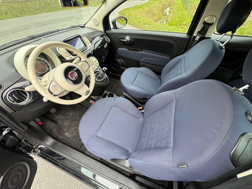 Fiat 500 C 1.0 Hybrid Cult|cabrio|Carplay|airco|, Voorwielaandrijving, Start-stop-systeem, Stof, Cabriolet
