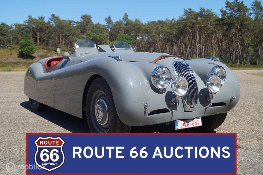 Jaguar XK120 OTS | 1950 | Route 66 Auctions, Overige carrosserieën, Zwart, Bedrijf, Handgeschakeld