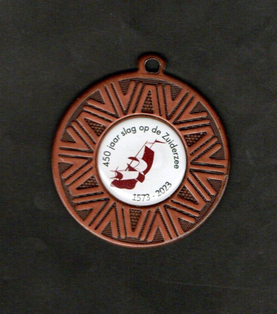 Medaille Hoorn 450 Jaar Slag op de Zuiderzee 1573-2023., Ophalen of Verzenden, Zo goed als nieuw