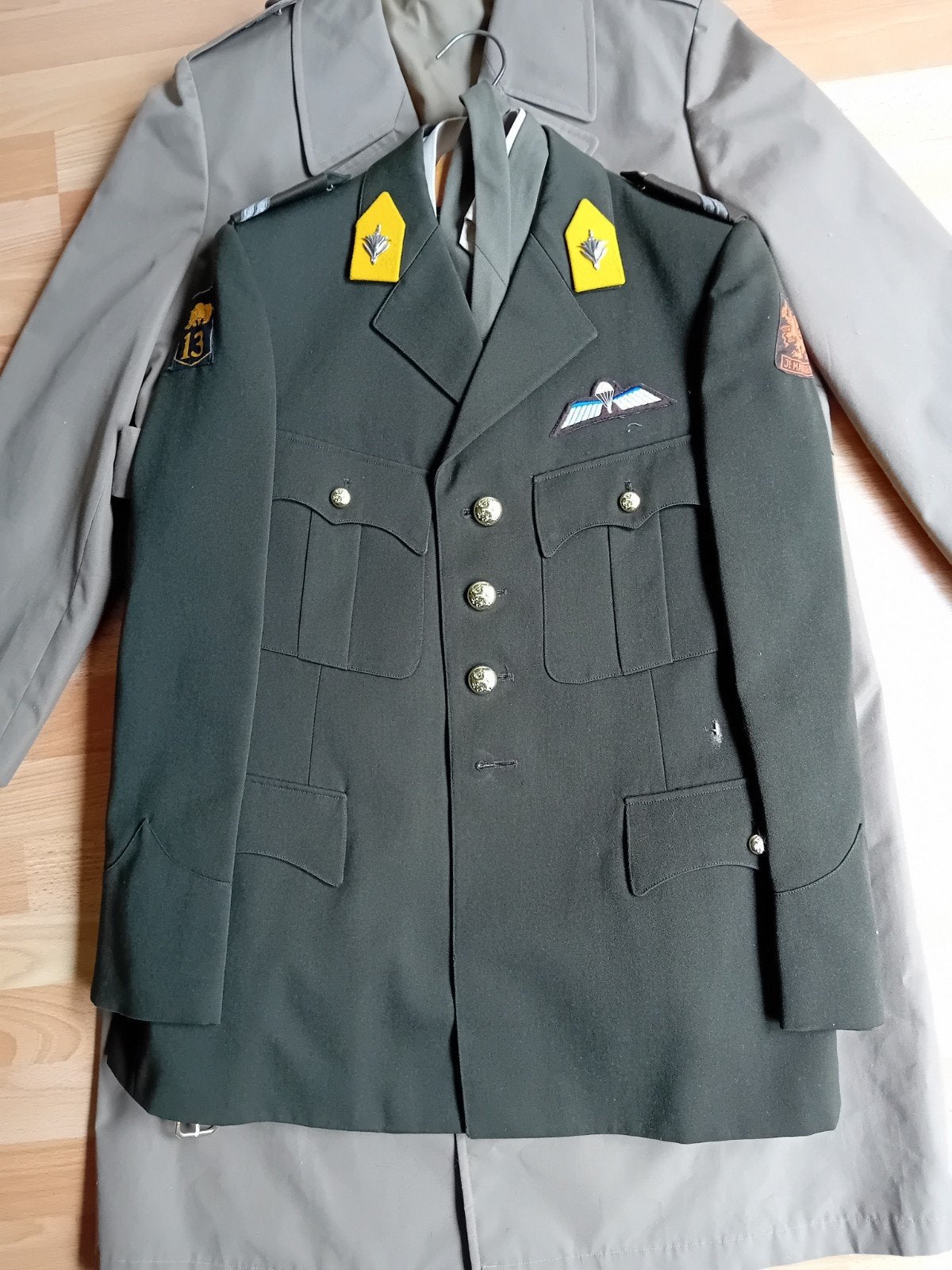 Militair uniform Landmacht met jas, broek, overhemd stropd, Verzamelen, Ophalen, Landmacht, Nederland, Kleding of Schoenen