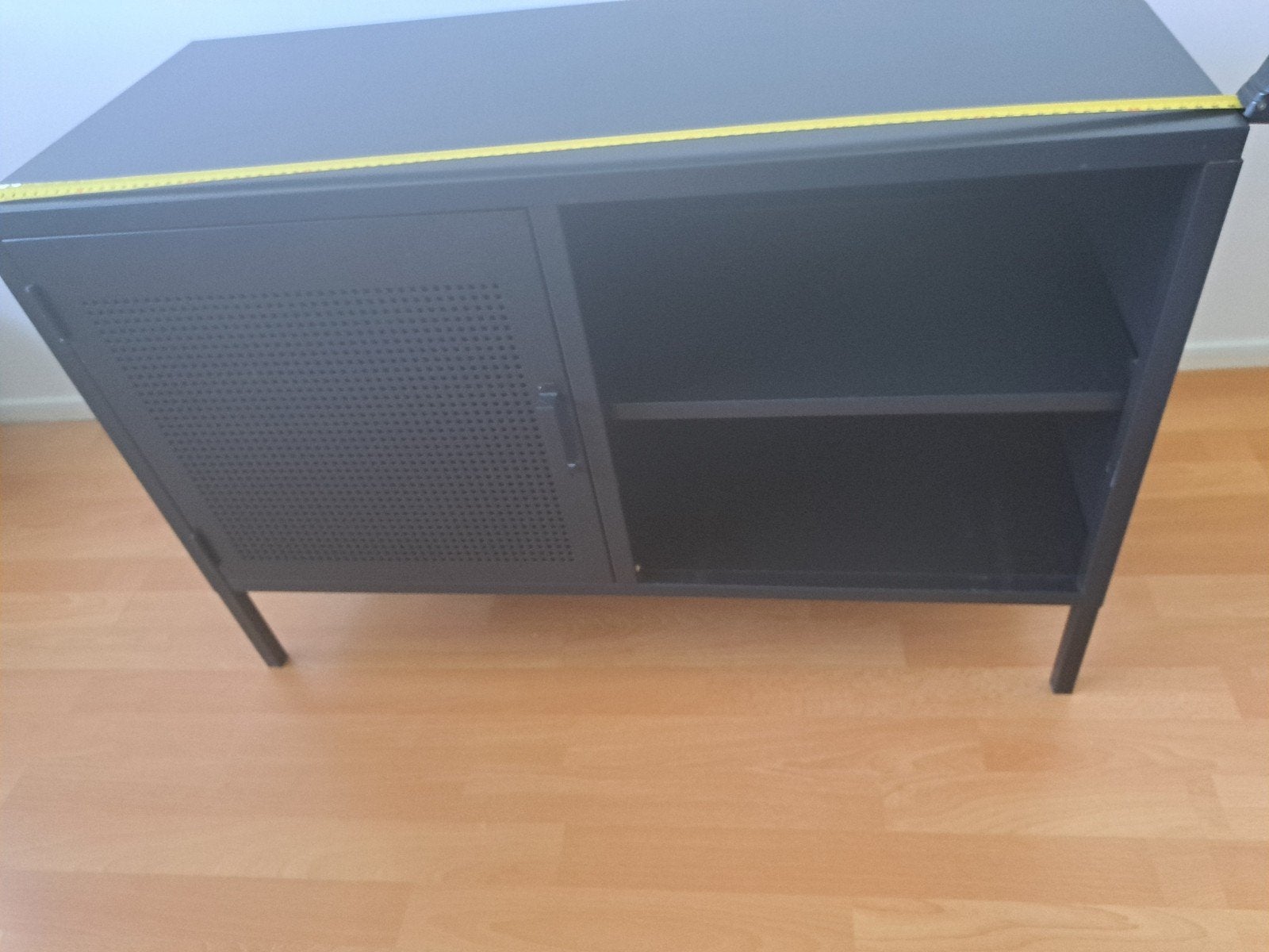 Metalen TV Meubel - Zwart, Ophalen, Gebruikt, Modern, Industrieel, 50 tot 100 cm