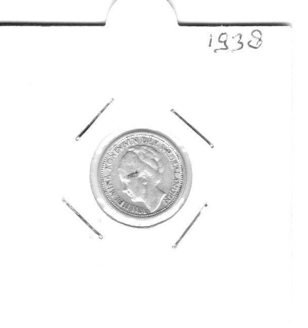 10 Cent 1938, Postzegels en Munten, Munten | Nederland, Zilver, Ophalen of Verzenden, 10 cent, Koningin Wilhelmina