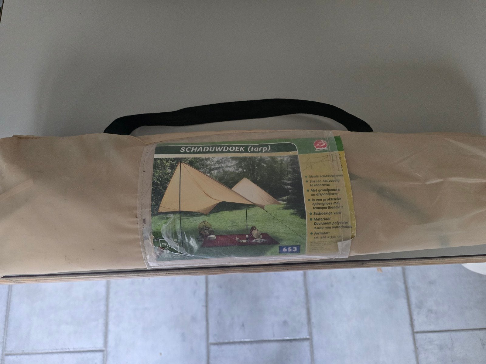 Schaduwdoek (tarp) - Ideaal voor camping en tuin, Ophalen, Nieuw