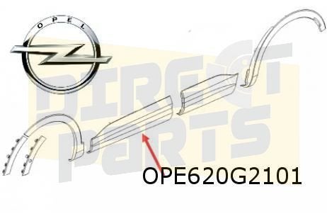 Opel Grandland X (11/17-8/21) (P1UO) Voorportierlijst Links
