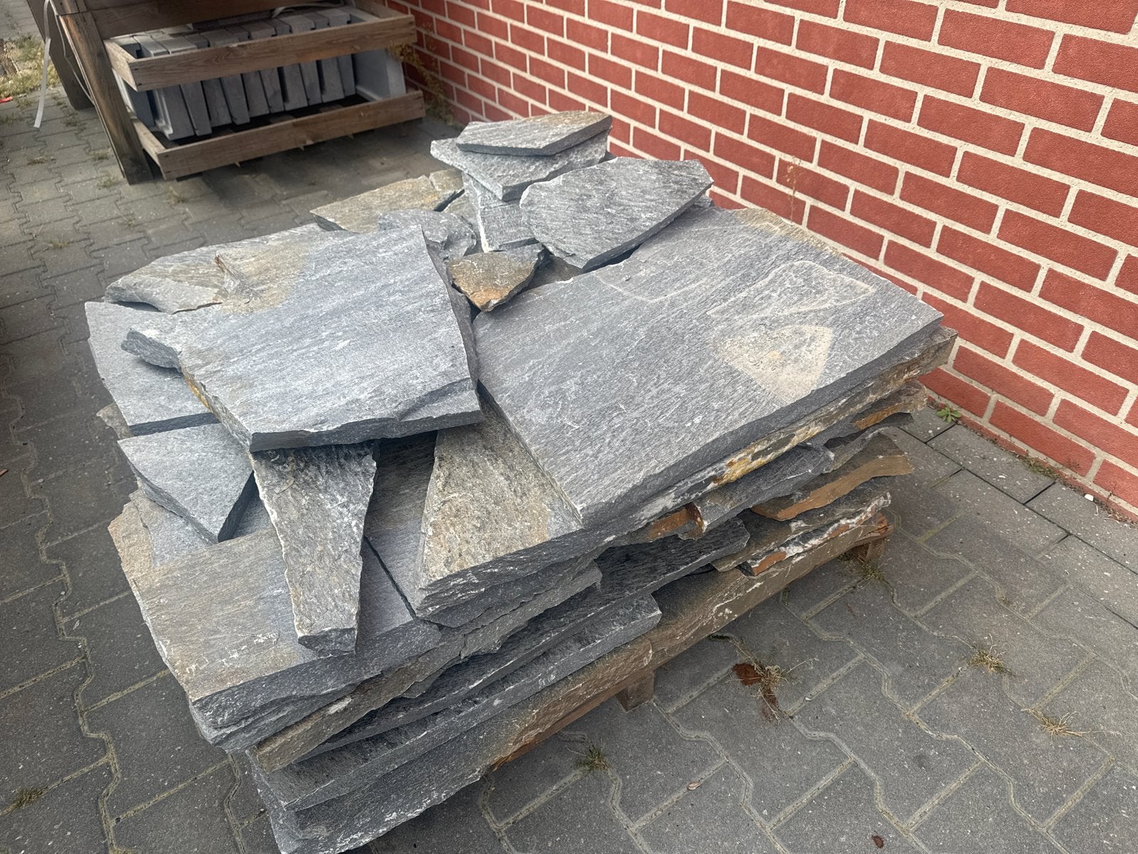 Flagstones 22,50 € pm2. Natuursteen terrastegels - Leisteen, Tuin en Terras, Nieuw, Ophalen of Verzenden, Terrastegels, Natuursteen