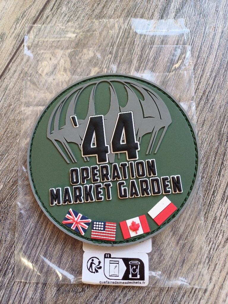 Patch D-day Market Garden '44 (2 kleuren), Ophalen of Verzenden, Overige soorten, Nederland, Embleem of Badge