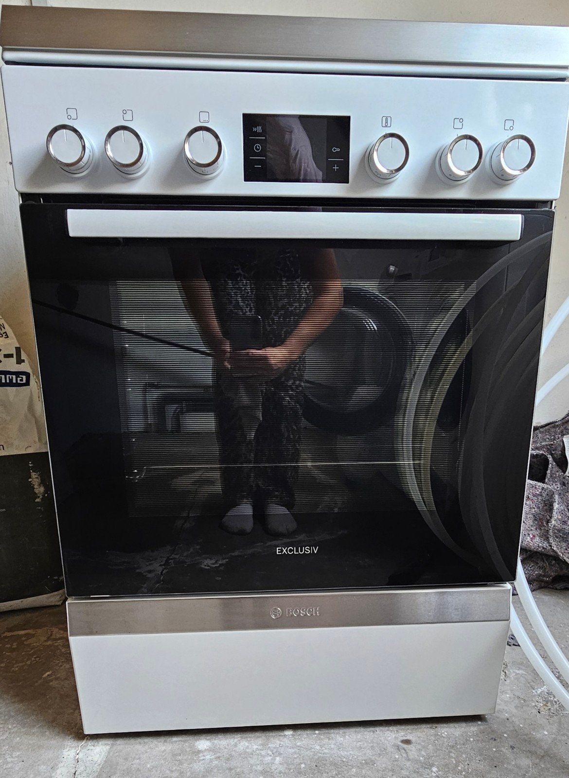 Bosch Exclusive gasfornuis met oven, zo goed als nieuw, Ophalen, 4 kookzones, Zo goed als nieuw, Gas