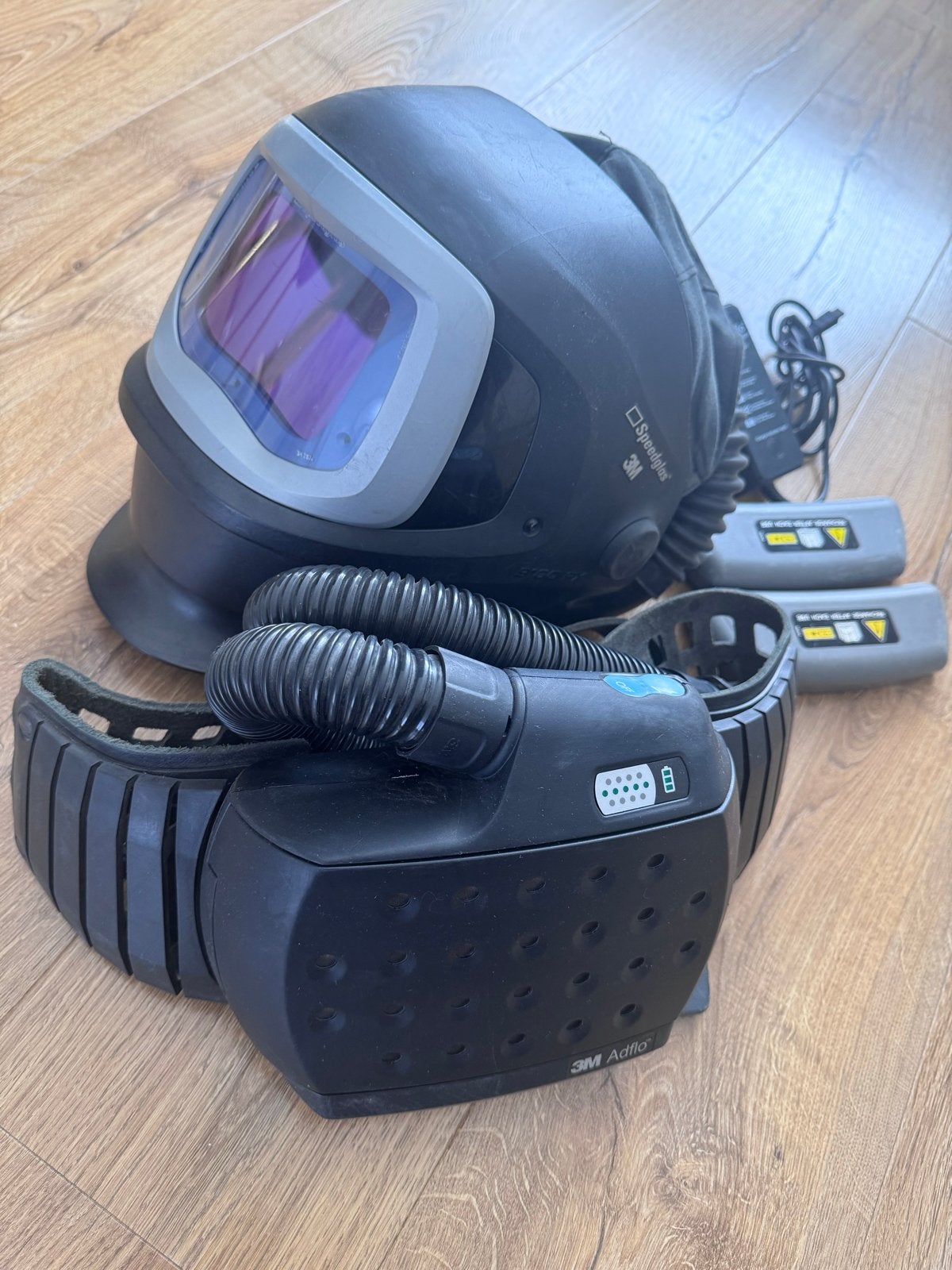 3M Speedglas Adflo Lashelm met Aangedreven Ademhalingssystee, Lasfilter, Ophalen of Verzenden, Gebruikt