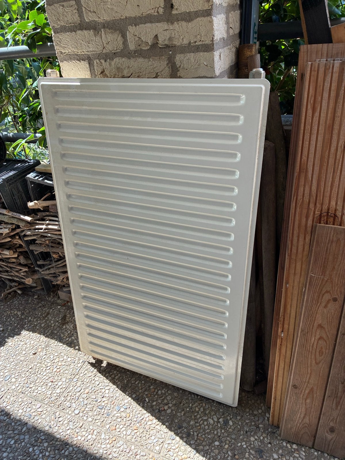 Enkele/dunne radiator, 100x60 cm, goede staat, Ophalen, Gebruikt, Radiator, 60 tot 150 cm