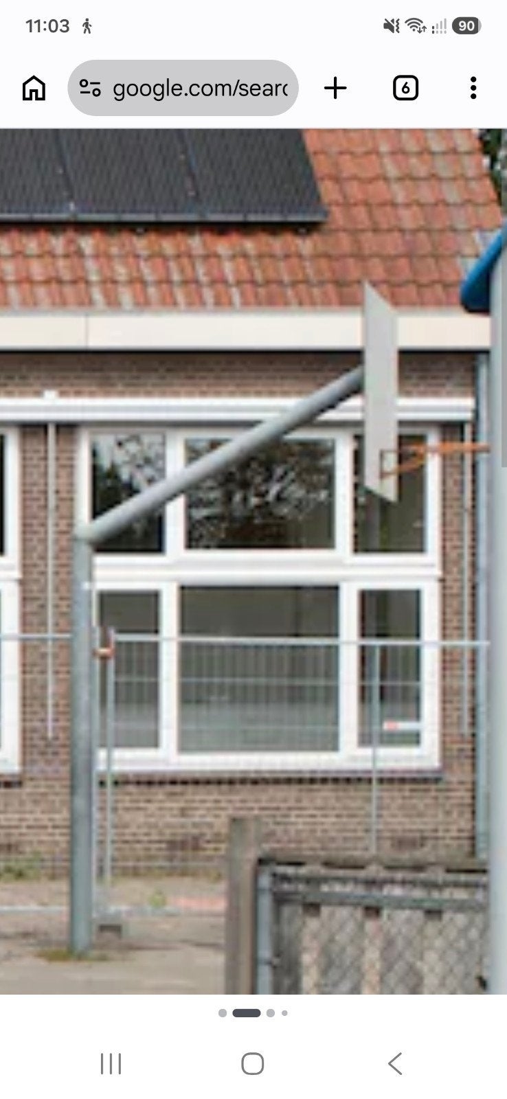 Gebruikt basketbalnet met paal en bevestiging, Ophalen of Verzenden, Gebruikt, Ring, Bord of Paal