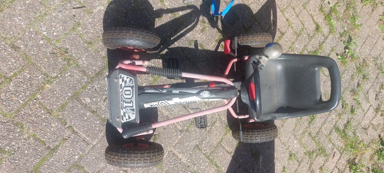 Stoere skelter roze/zwart - Klaar voor avontuur!, Ophalen of Verzenden