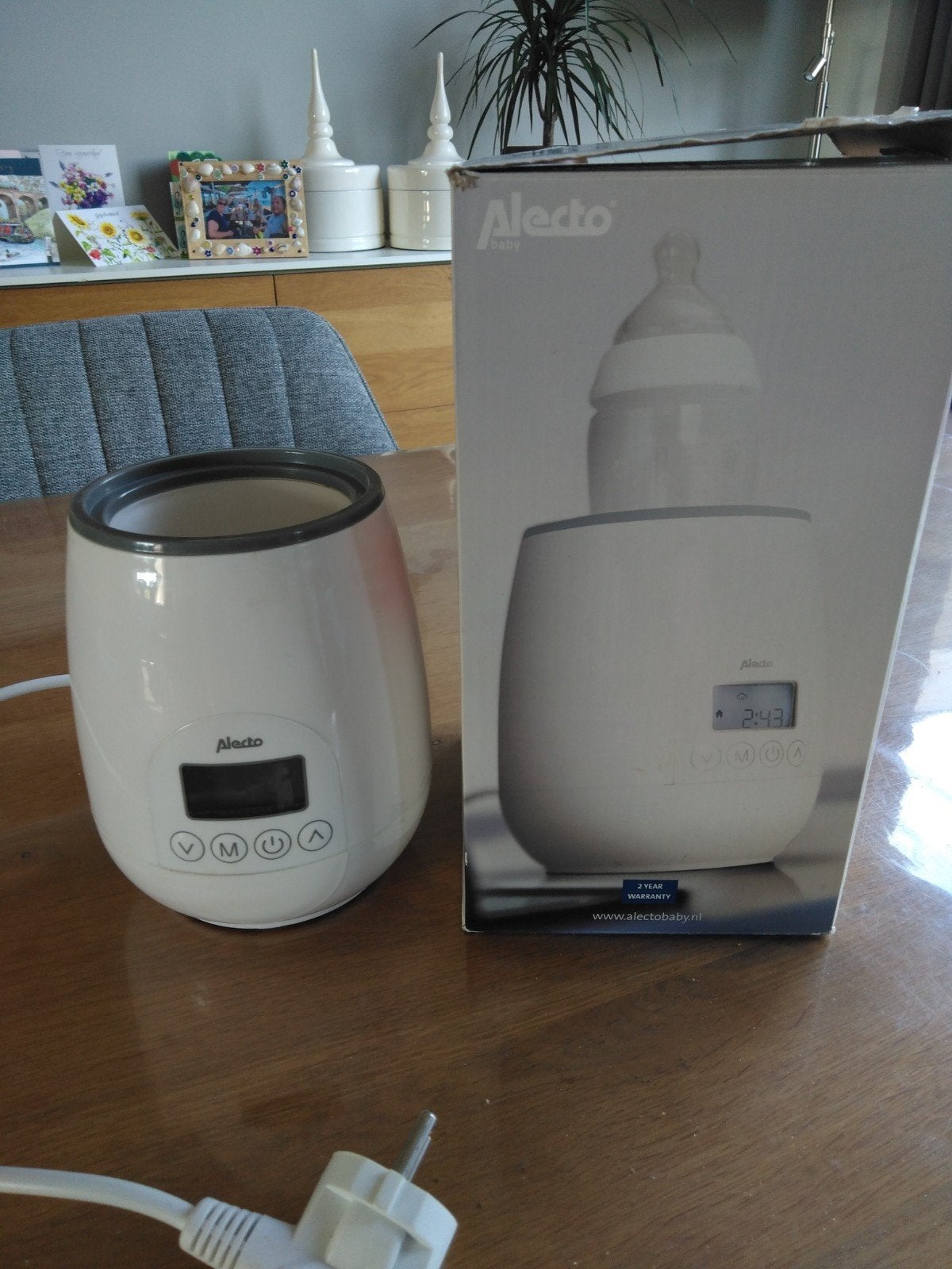 digitale flessenwarmer, Ophalen of Verzenden, Zo goed als nieuw, Flessen- of potjesverwarmer, Alecto
