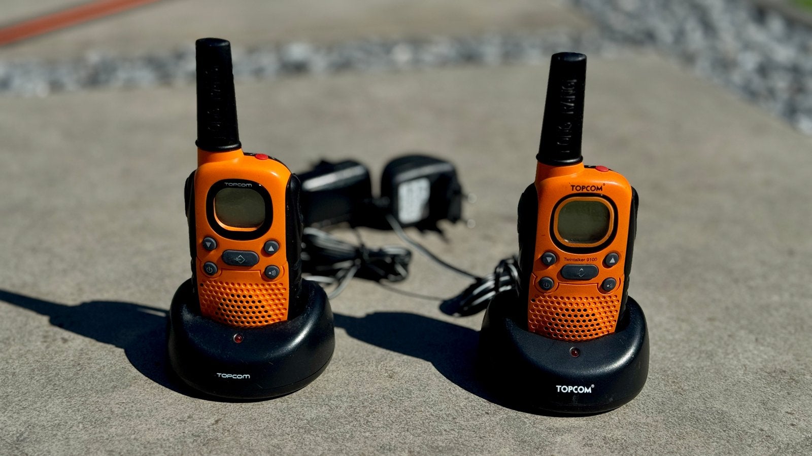 Topcom Twintalker 9100 Walkie Talkies met Opladers, Ophalen of Verzenden, Gebruikt, 2 to 5 km, Portofoon of Walkie-talkie