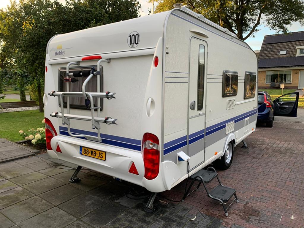 Hobby - 440 Exellent - 2008 - Mover, Caravans en Kamperen, Caravans, Schokbreker, Hobby, Treinzit, Dwarsbed
