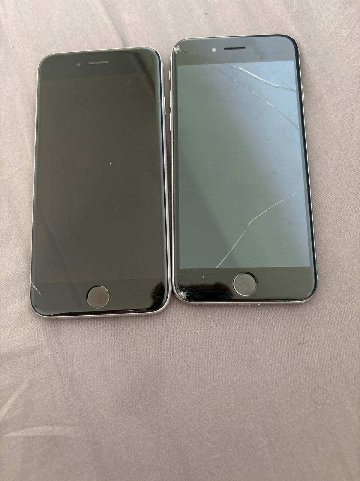2x iPhone 6S - 1x Gebarsten Scherm, 1x Batterijprobleem, Telecommunicatie, Gebruikt, Verzenden, 32 GB, Zonder simlock