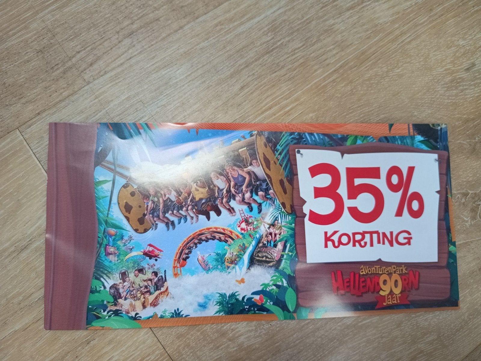 Hellendoorn kortingskaart, Drie personen of meer, Kortingsbon, Pretpark