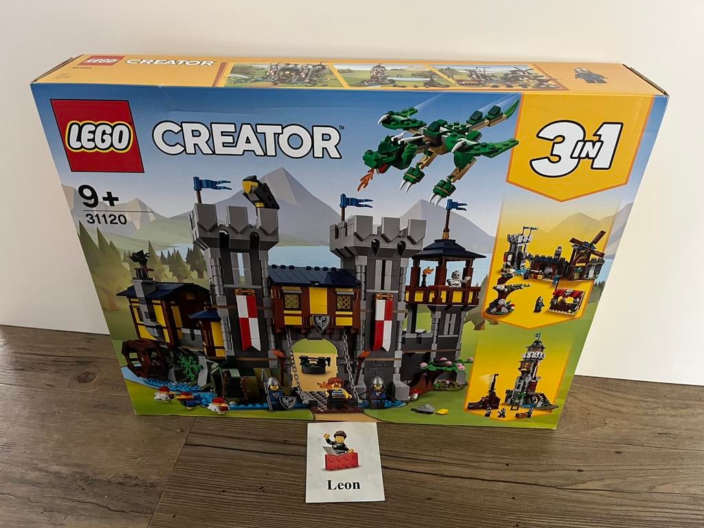 Lego Creator 3in1 31120 Middeleeuws kasteel -Nieuw in doos, Kinderen en Baby's, Speelgoed | Duplo en Lego, Nieuw, Lego, Complete set