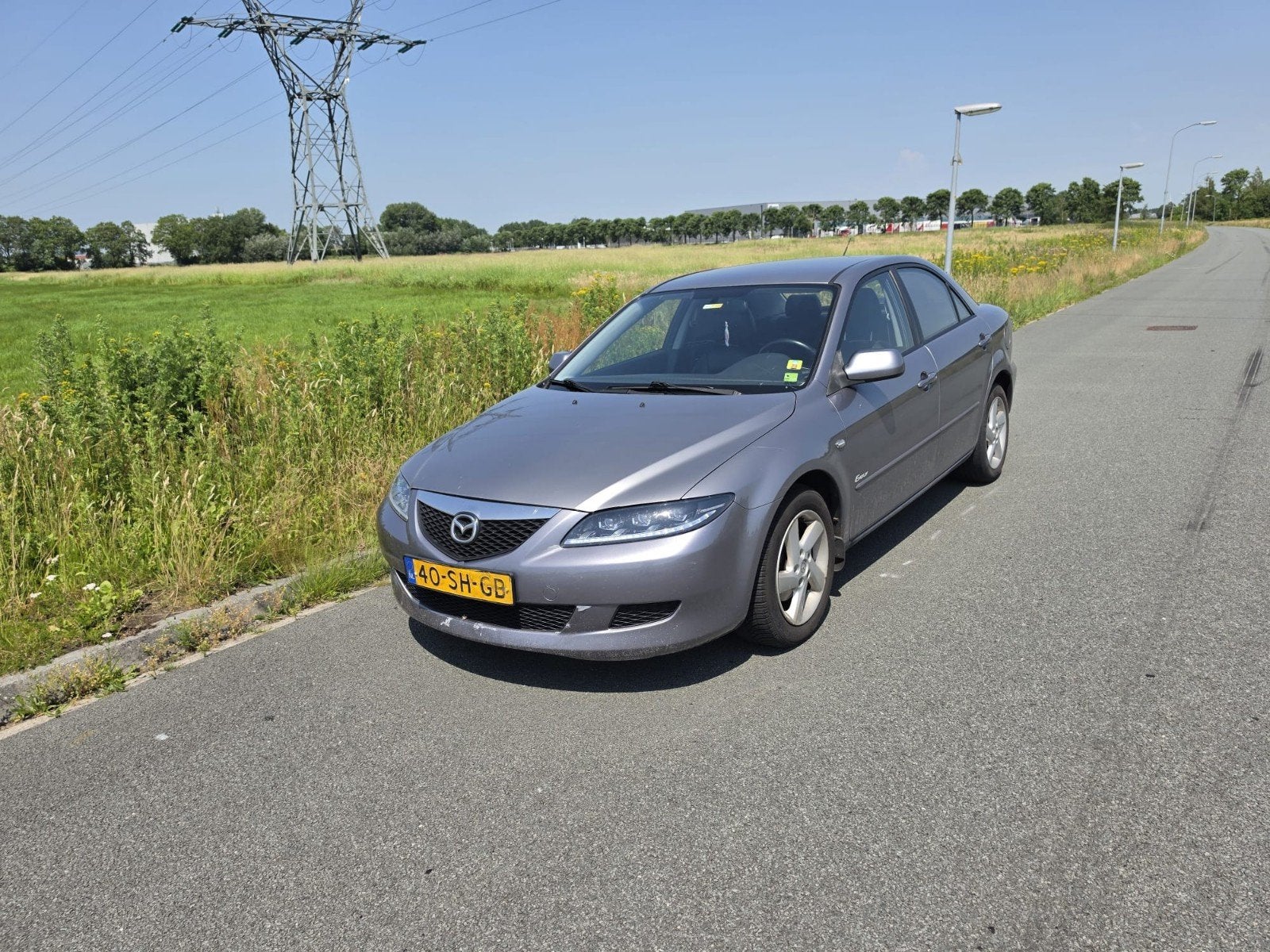 Mazda 6 2.0 SDN Touring 2006 Grijs, Auto's, Mazda, Zwart, 4 cilinders, Handgeschakeld, Particulier