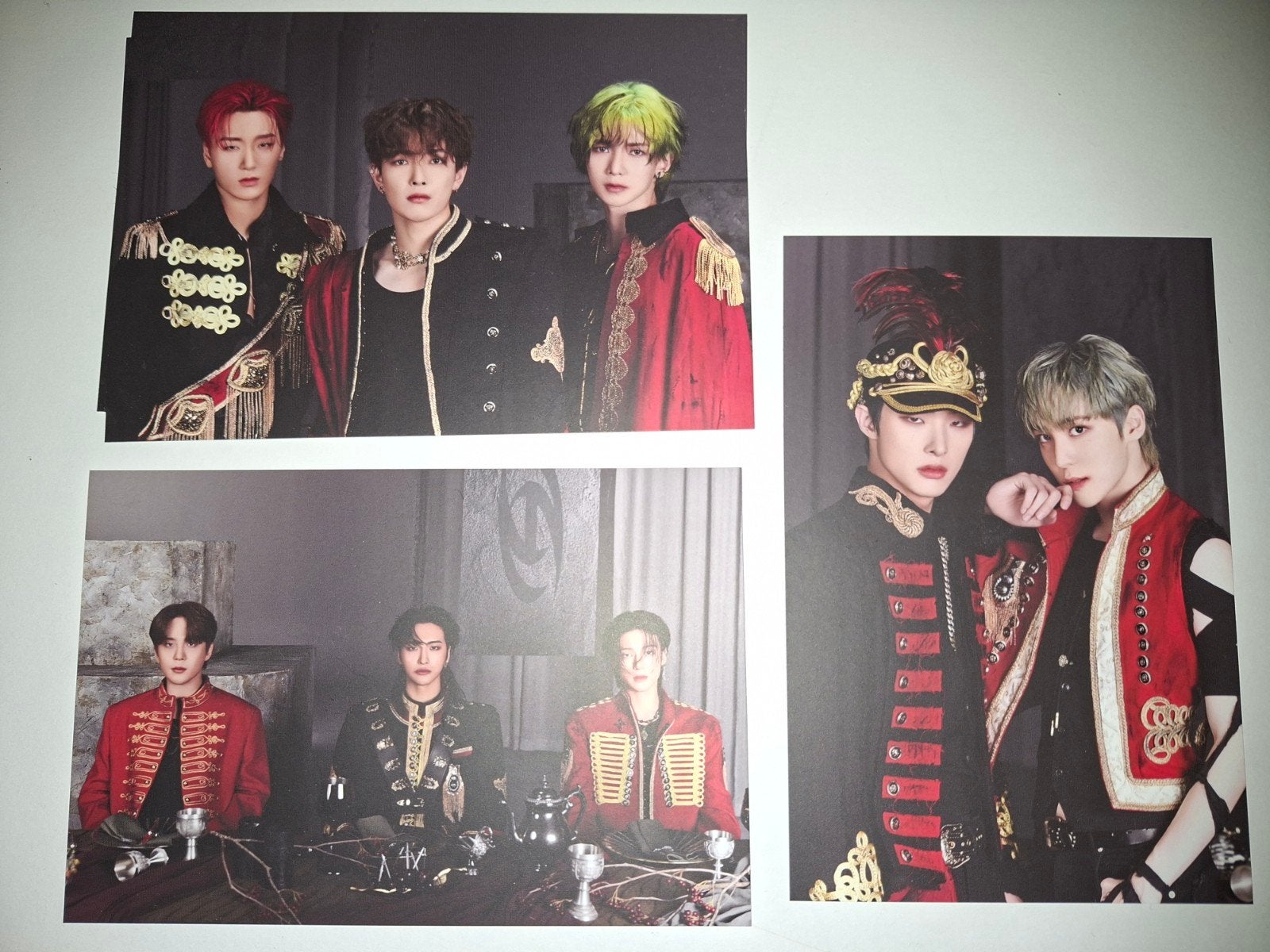 ateez will red postcards, Verzenden, Zo goed als nieuw