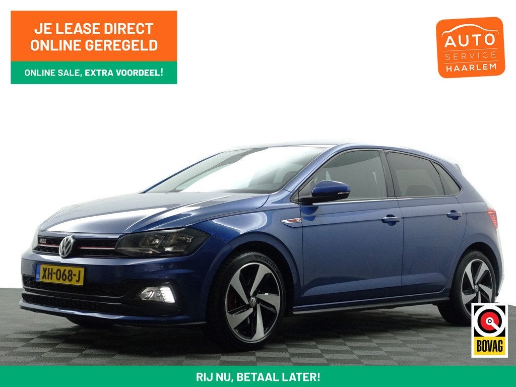 Volkswagen Polo 2.0 TSI 200Pk GTI Performance Aut- Ada Cruis, Auto's, Gebruikt, 4 cilinders, Blauw, Alcantara